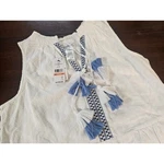 Tommy Bahama Dress Womens Small White Cotton Clip Dot Embroidered Maxi SS500115. Fixed Price $59.00.