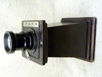 Rare Antique Large Format View Camera Wood Lens Cone Top Hat Extension.close Up?. Fixed Price $79.95.