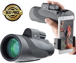 Gosky Titan 12X50 Monocular Telescope With Smartphone Holder - Black. Fixed Price $90.98.