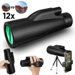 High Power 12X50 Monocular Waterproof Telescope+ Tripod. Fixed Price $25.56.