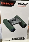 Tasco 10X25 Essentials Roof Prism Binocular, 5.5 Degree Angle View, Green. Fixed Price $29.39.