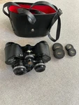Vtg Sans & Streiffe Binoculars 8X30MM W/case And Lens Covers. Fixed Price $40.99.