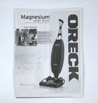 Oreck Magnesium Upright Vacuum User Manual - Sw Rf. Fixed Price $6.99.