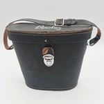 Vintage Binolux Binocular Case Japan Black Leather W/ Strap Red Interior. Fixed Price $19.99.