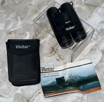 Vivitar Travel Black Binoculars 8 X 21 View Carry Case Storage Pouch Neck Strap. Fixed Price $11.09.