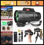 High-powered 80X100 Monocular Telescope For Smartphones, Tripod & Adapter, Low. Fixed Price $70.19.