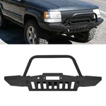 Powder-coated Black Front Bumper Winch Bullbar For Jeep Grand Cherokee Zj 93-98. Fixed Price $376.95.