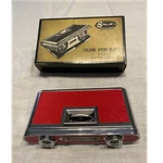 Stellar Folding Opera Glasses Binoculars 2.5X Coated 25MM Red/silver B124. Fixed Price $15.00.