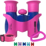 Kids Binoculars 8X21 Girls Gift Age 3-12, Shockproof Pink/blue. Fixed Price $42.90.