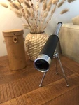 Vtg Monolux Summit 30MM Coated Table Top Telescope With Leather Case Japan. Fixed Price $34.99.