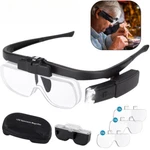 Jewelers Magnifying Glasses Led Headband Magnifier Illuminated Visor With 3 Lens. Fixed Price $15.85.