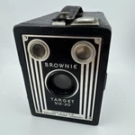 Vintage Kodak Brownie Target SIX-20 Box Film Camera Art Deco 1940'S Untested. Fixed Price $19.99.