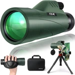 12X56 High Power Monocular Telescope For Adults Comes With Smartphone Adapter. Fixed Price $80.99.