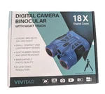 Vivitar Digital Camera Binoculars With Night Vision Plus Accessories - Blue 18X. Fixed Price $79.45.