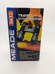 Meade 8 X 32 Travelview Roof Prism Binoculars Nib With Case & Neck Strap. Fixed Price $23.50.