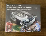 Sharper Image 2004 Stadium Special Am/fm 8X18 Binocular Combo Sealed (AK310). Fixed Price $19.99.