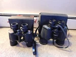 Lot Of Binoculars Tasco 2008 10X50MM Zip & Binolux 7X35 4022 - Needs Cleaning. Fixed Price $29.99.