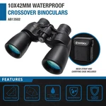 Barska Rubber Coat Crossover 10X 42MM Waterproof Binoculars + Strap & Case Bag. Fixed Price $126.99.