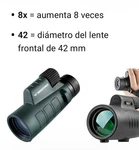 Wingspan Classic 8X42 Full-size Monocular Fully Multi-coated W/ Case. Fixed Price $80.00.