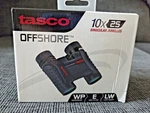 Tasco Offshore 10X25 Water Proof Binoculars Open Box Never Used. Fixed Price $24.99.