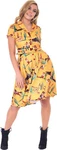 Voodoo Vixen "diana Retro Cowgirl" Western Short Sleeve Swing Dress Gown Rockabilly. Fixed Price $98.45.