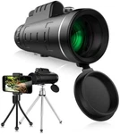 High Power Monocular Telescope Waterproof With Phone Clip And Tripod. Fixed Price $27.85.