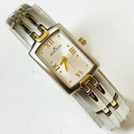 Vintage Anne Klein Women's Tank Watch Two Tone Silver Gold Bracelet 10/6287. Fixed Price $23.65.