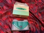 Nikon Mini Binoculars Muette 4X25 Teal/gray W/chord Strap/box/case. Fixed Price $65.00.
