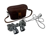 Vintage Bushnell Triple Tested 7X18 Mini Pocket Binoculars W/ Case. Fixed Price $31.99.