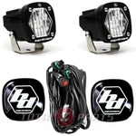 Baja Designs S1 Led Lights Pair Clear Wide Cornering, Rock Guards, Wire Harness. Fixed Price $277.85.