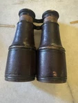 Antique Lemaire Fabt Paris Leather Bound Barrels Military Binoculars 1880-1900. Fixed Price $12.00.