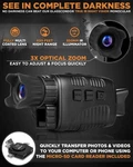 Creative Xp Night Vision Monocular Hunting Surveillance W/card Reader Black. Fixed Price $153.58.