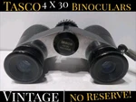 Vintage Mini Tasco 4X30 Fully Coated Binoculars With Strap. Fixed Price $9.67.