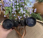 Vintage Cosmos Triple Tested Coated Lens Binoculars Black With Leather Strap. Fixed Price $35.94.