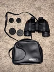 Vintage Jason 7X35 Fixed Focus Wide Angle Field 9.5" Binoculars Model 1195. Fixed Price $15.00.