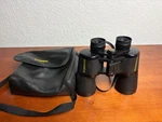 Bushnell Powerview 10X50 Wa Binoculars 13-1056 Wide Angle Black With Case. Fixed Price $39.99.