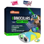 Kids Night Vision Binoculars With Flashlight 2X Magnification Toy Black Ages 3-6. Fixed Price $47.69.