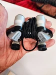 Universal Opera Binoculars 7 X 15 Coated Lense Field 6.5 Small Silver. Fixed Price $23.00.