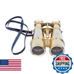Hampton Nautical Captain's Solid Brass Binoculars, 6",. Fixed Price $126.42.