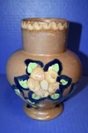 Antique Carl Gebauer Burgel German Art Pottery Squeeze Bag Glaze PRE-WW2 Vase. Fixed Price $24.99.