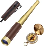 Retro Pirate Telescope Zoomable 25X30 Spyglass Portable Collapsible Handheld.... Fixed Price $33.38.