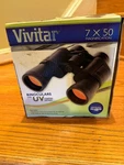 Vivitar 7X50 Porro Prism Binoculars Uv Coated Optics, Original Box, Carry Case. Fixed Price $34.99.