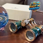 Rolex Green Opera Binoculars Gold Trim Vip Gift Rare Executive Display Fast. Fixed Price $279.00.